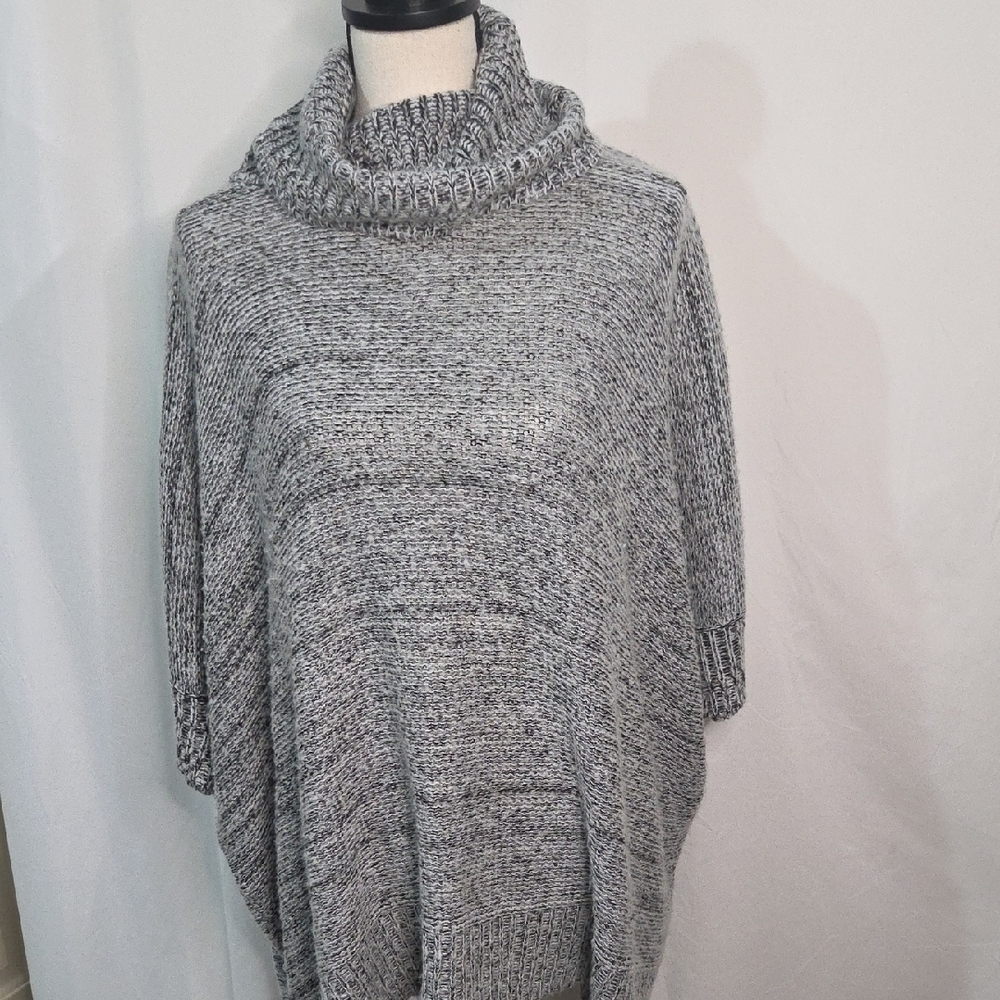 Metaphor XL Heathered Gray‎ Cowl Neck Sweater